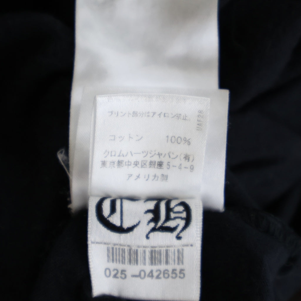 CHROME HEARTS(クロムハーツ) 6 CH PLS L/S TEE CHプラスプリント長袖Tシャツ ブラック