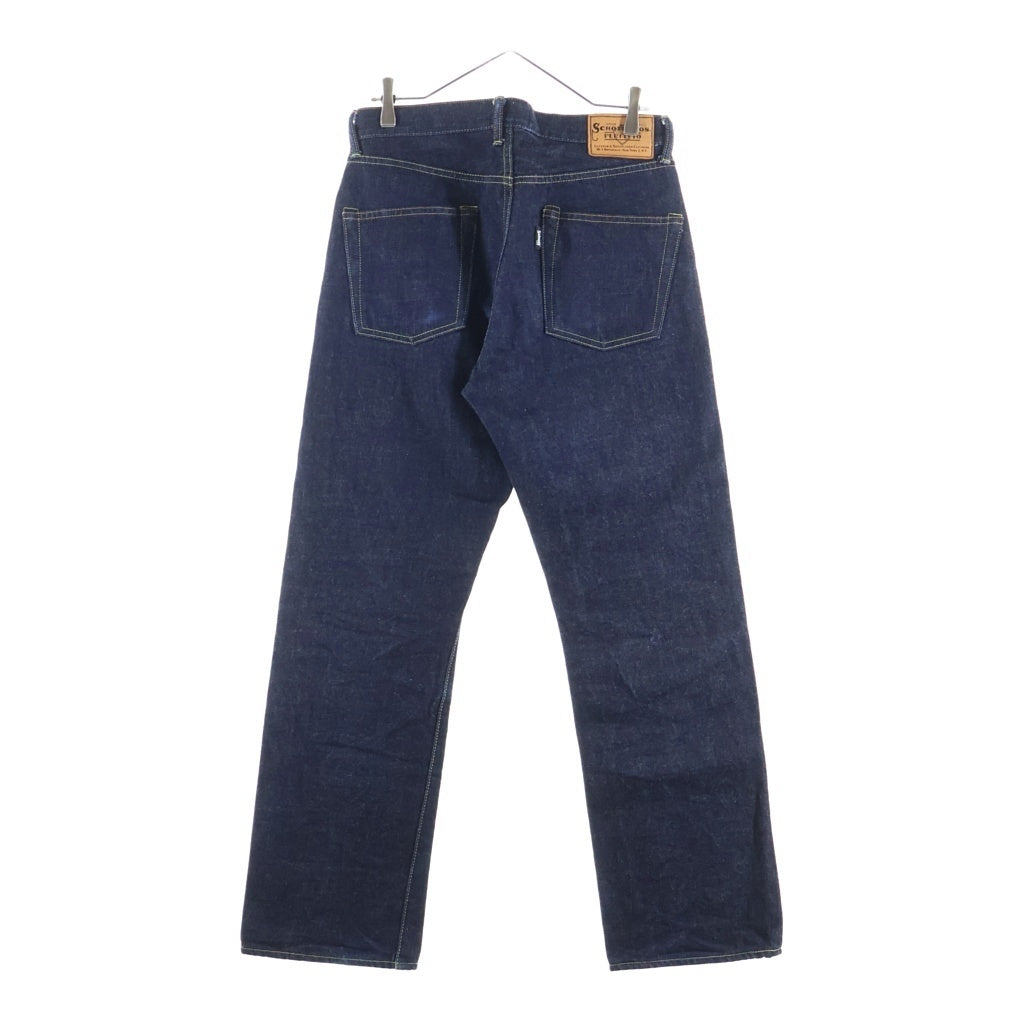 SCHOTT(ショット) PERFECT 5P DENIM PANTS Vステ 赤耳 リジット デニムパンツ ネイビー 782-5911006