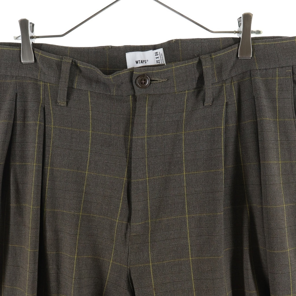 WTAPS(ダブルタップス) 20SS TWO TUCK TROUSERS BROWN スラックス ブラウン 201BRDT-PTM07