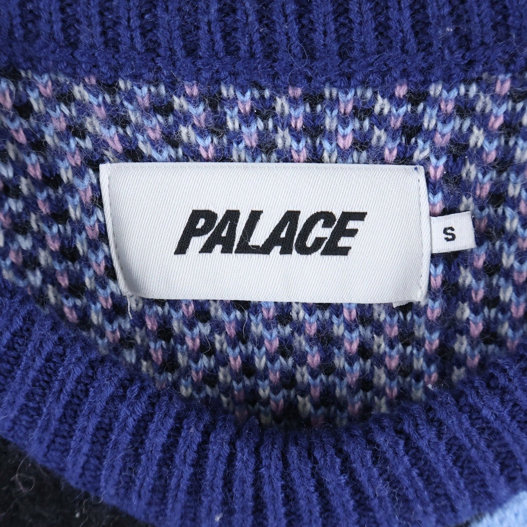 Palace Skateboards(パレススケートボーズ) REAR VIEW KNIT リアビュー ニットセーター ブルー