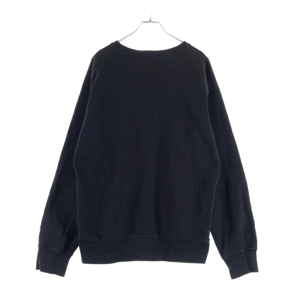 SUPREME(シュプリーム) 18AW Connect Crewneck Sweatshirt ロゴ刺繍 スウェットトレーナー ブラック