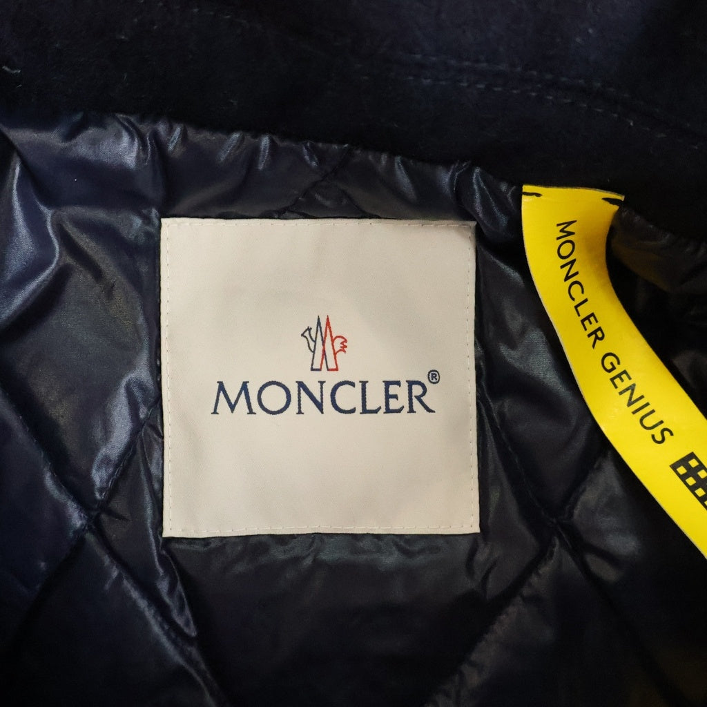 MONCLER(モンクレール) 21AW FRAGMENT HIROSHI FUJIWARA 藤原ヒロシ TOLIMAN トリマン Pコート ウール ネイビー G209U1B00004