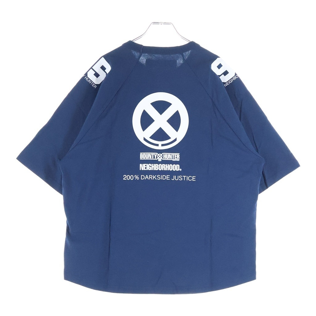 NEIGHBORHOOD(ネイバーフッド) ×BOUNTY HUNTER ×RUSSELL ATHLETIC 25SS NHXBOUNTY HUNTERXRUSSELL ATHLETIC.CREWNECK SS クルーネックTシャツ ネイビー 251XR57N-CSM03