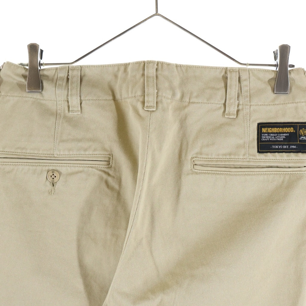 NEIGHBORHOOD(ネイバーフッド) 25AW CLASSIC CHINO PANTS クラシックチノパンツ チノパンツ ベージュ 252AQNH-PTM01
