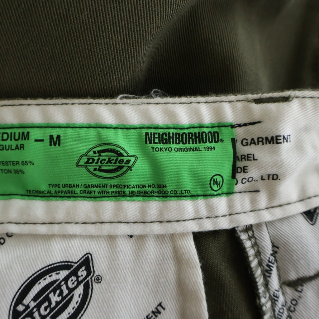 NEIGHBORHOOD(ネイバーフッド) 24AW ×DICKIES SLIM PANTS TCツイル チノパン カーキ 242VFDKN-PTM02