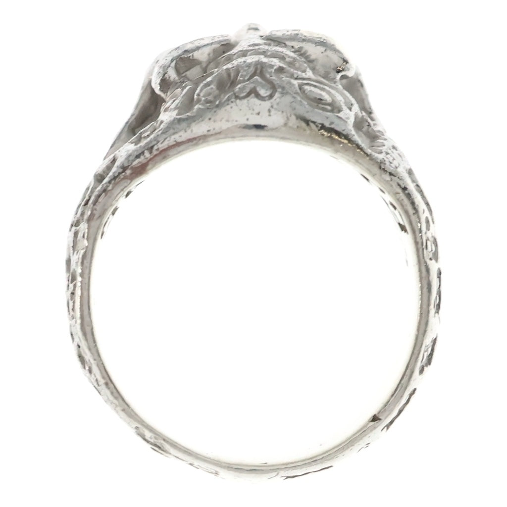 Bill Wall Leather/BWL(ビルウォールレザー) GRAFFITI SMALL GOOD LUCK SKULL RING グラフティー グッドラック スカルリング シルバー/ピンク
