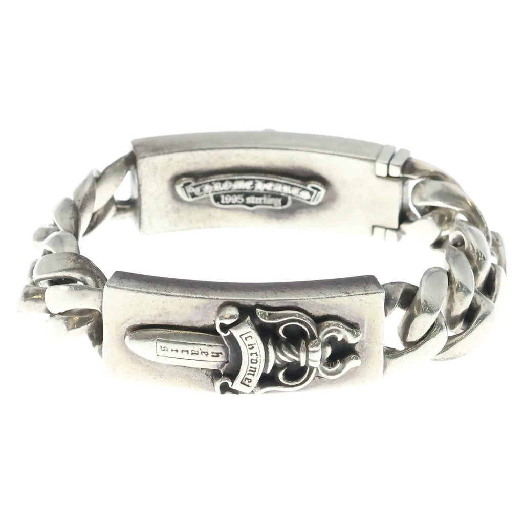 CHROME HEARTS(クロムハーツ) ID DBL DGGR ダブルID ダガー クラシックリンク ブレスレット シルバー