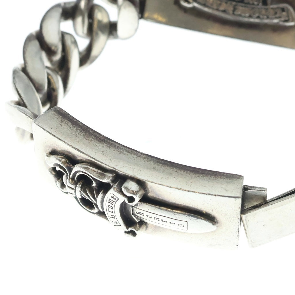 CHROME HEARTS(クロムハーツ) ID DBL DGGR ダブルID ダガー クラシックリンク ブレスレット シルバー
