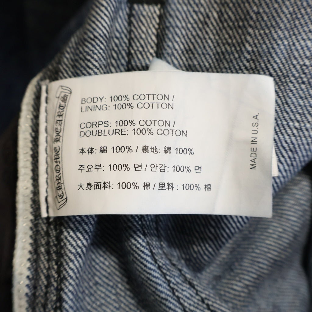 CHROME HEARTS(クロムハーツ) DENIM CARPENTER カーペンター ボタンフライ デニムパンツ インディゴ
