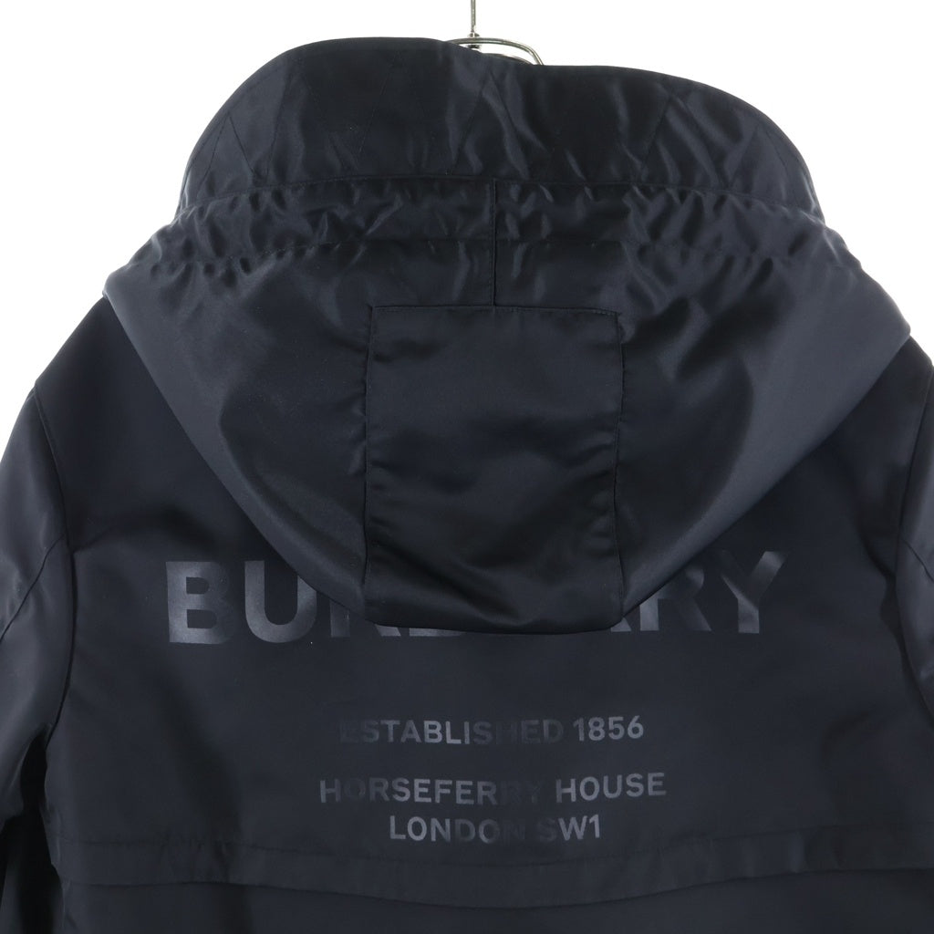 BURBERRY(バーバリー) Horseferry Nylon Hooded Coat ホースフェリープリント ナイロンフーデッドコート ブラック 8018590 レディース