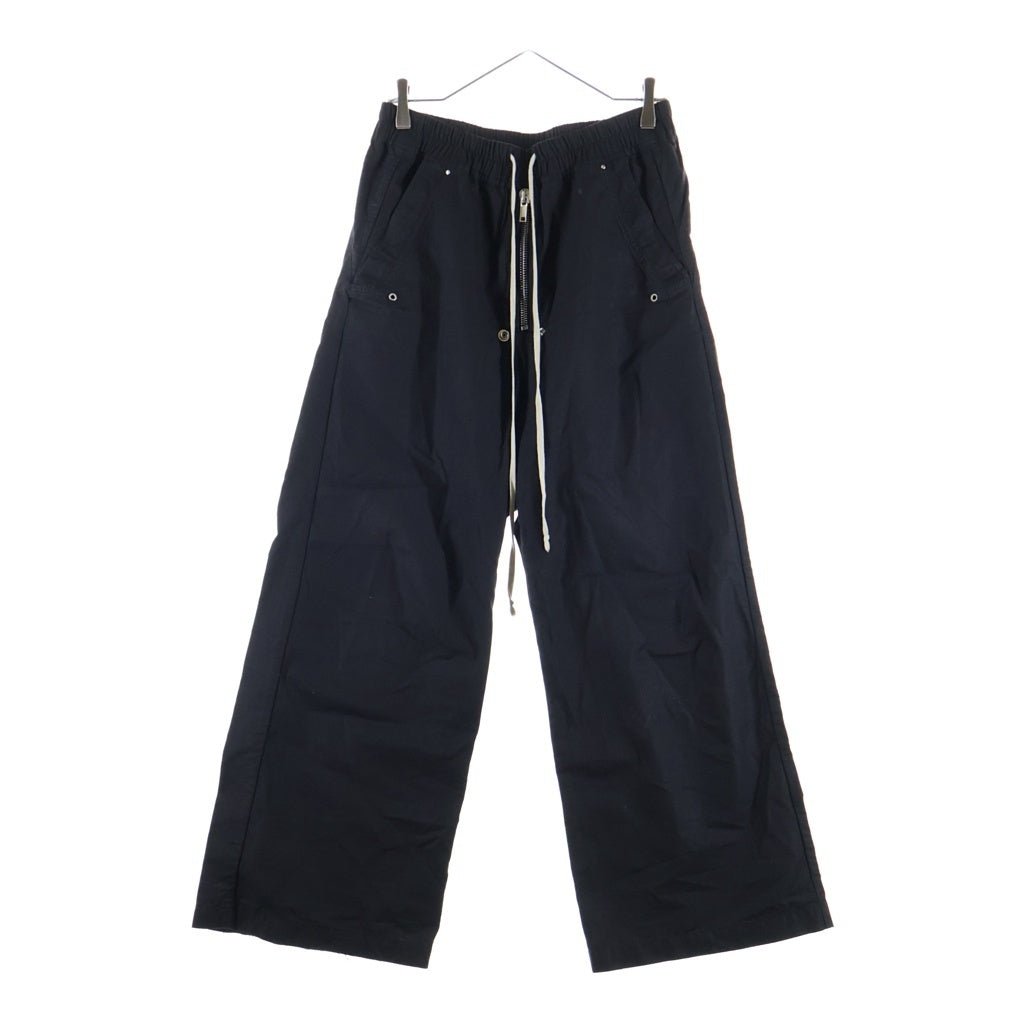 Rick Owens(リックオウエンス) Wide Bela ドローストリング リップストップ イージーパンツ ブラック DS01C6327-CR