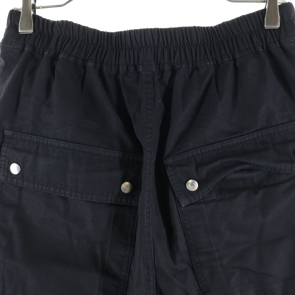 Rick Owens(リックオウエンス) Wide Bela ドローストリング リップストップ イージーパンツ ブラック DS01C6327-CR