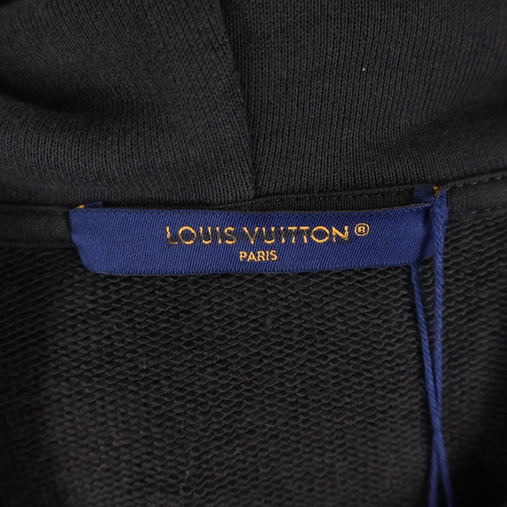 LOUIS VUITTON(ルイヴィトン) 25SS パール エンベリッシュド プルオーバースウェットパーカー フーディ ブラウン RM251M ZA8 HSY92W