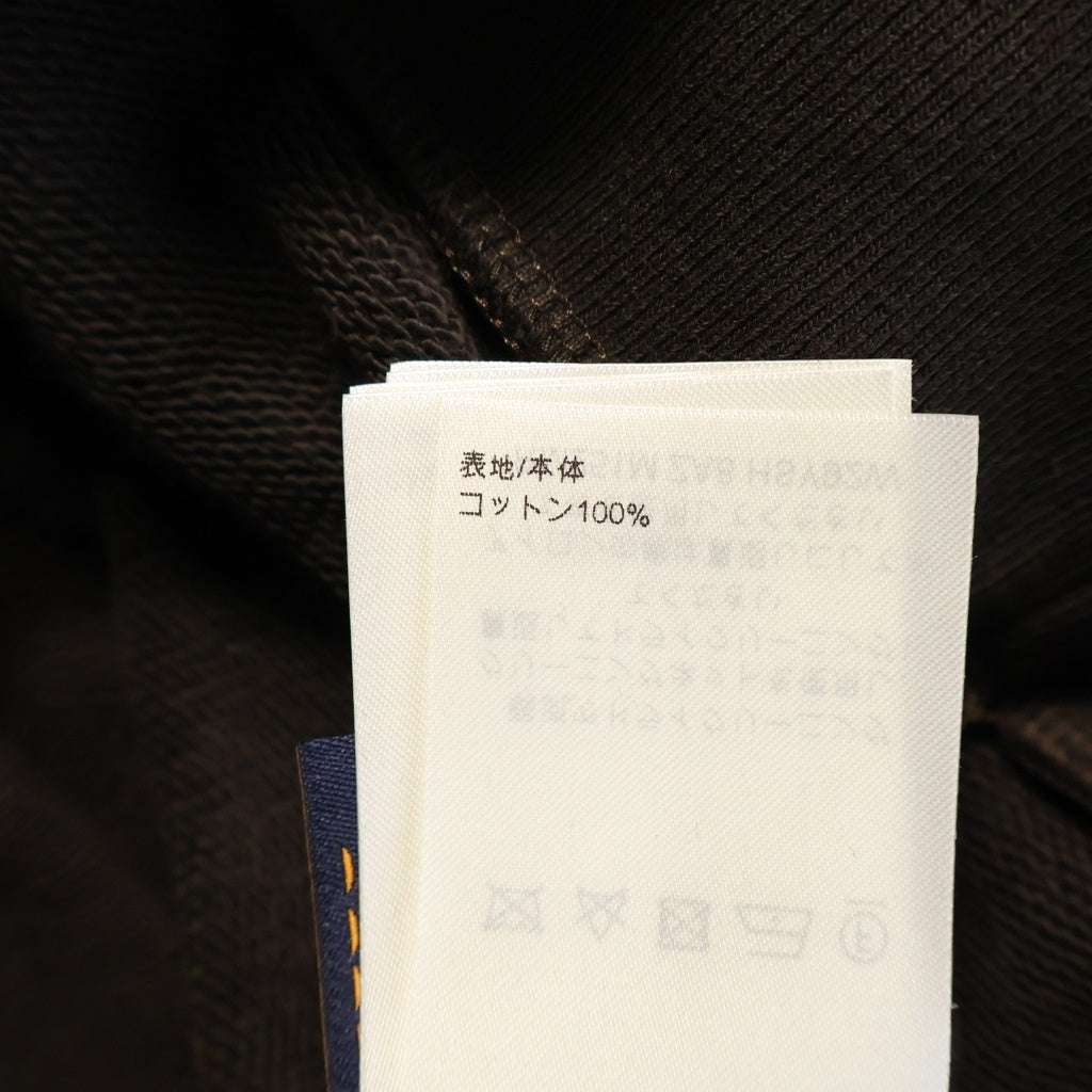 LOUIS VUITTON(ルイヴィトン) 25SS パール エンベリッシュド プルオーバースウェットパーカー フーディ ブラウン RM251M ZA8 HSY92W