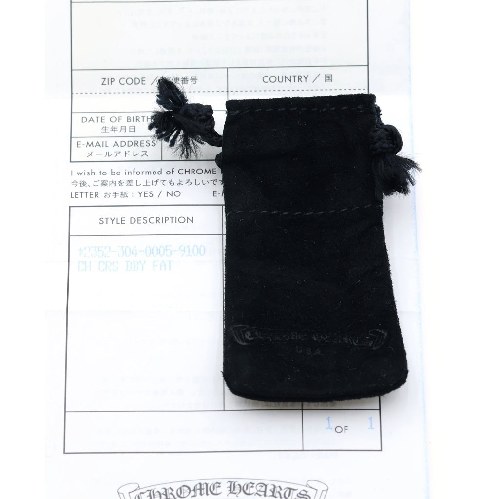 CHROME HEARTS(クロムハーツ) CRS BBYFAT ベイビーファットクロス ペンダントトップ シルバー BCA237