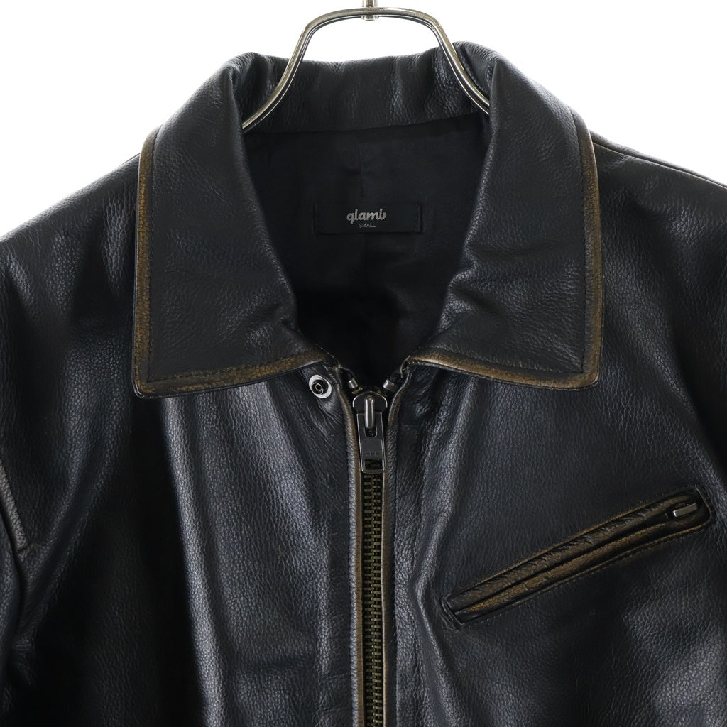 glamb(グラム) Hidden Valley Leather Jacket ヒドゥンバレーレザージャケット ブラック GB0325/JKT01