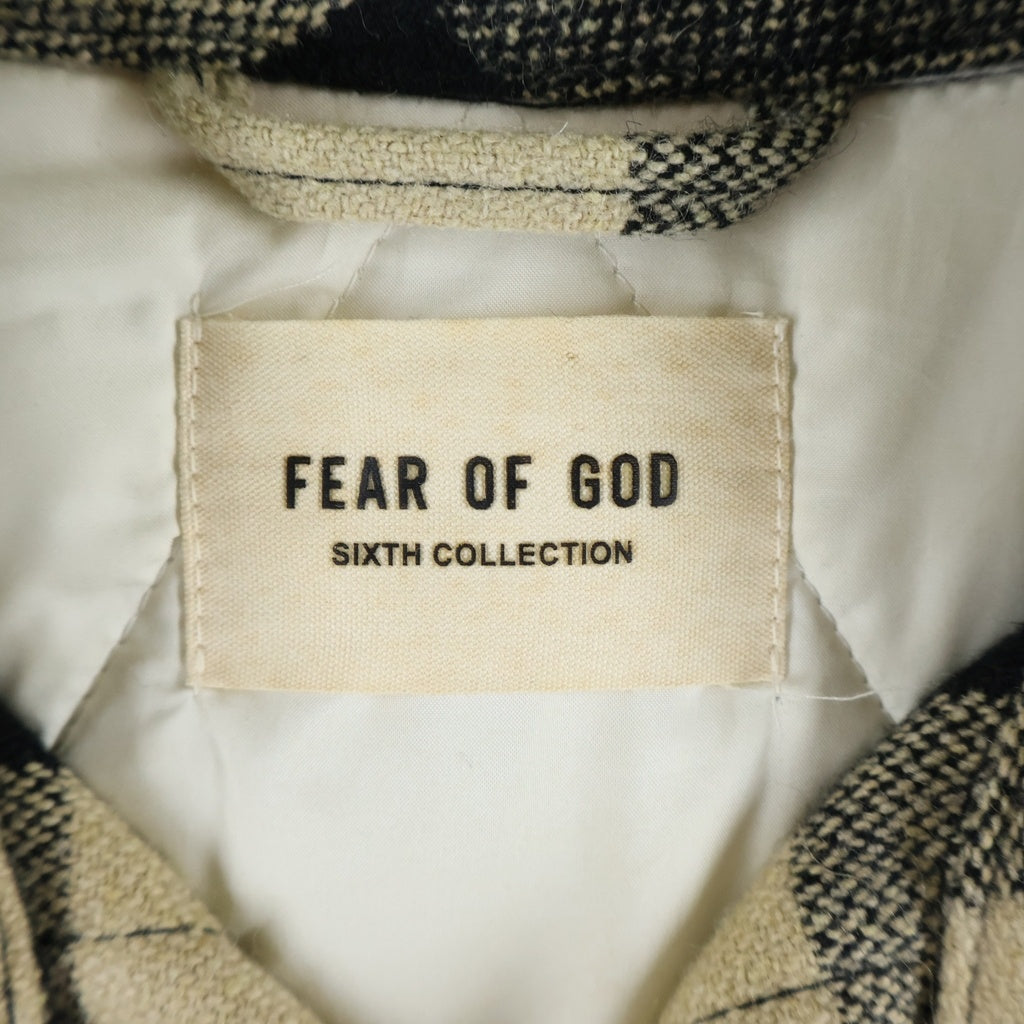 FEAR OF GOD(フィアオブゴッド) フランネルシャツ 中綿ジャケット イエロー FG30-003