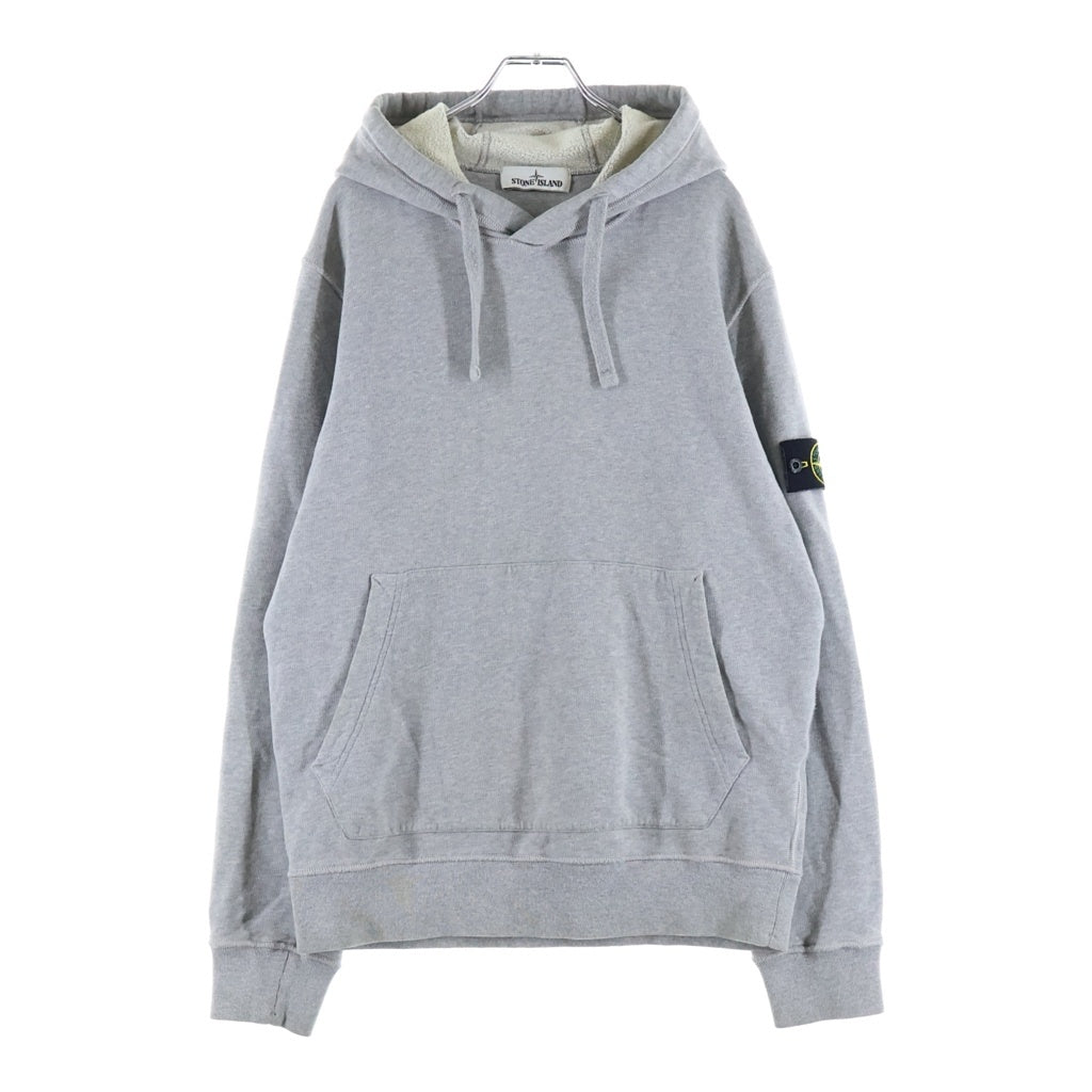 STONE ISLAND(ストーンアイランド) 20AW ロゴパッチ コットン 731564120 プルオーバーパーカー グレー