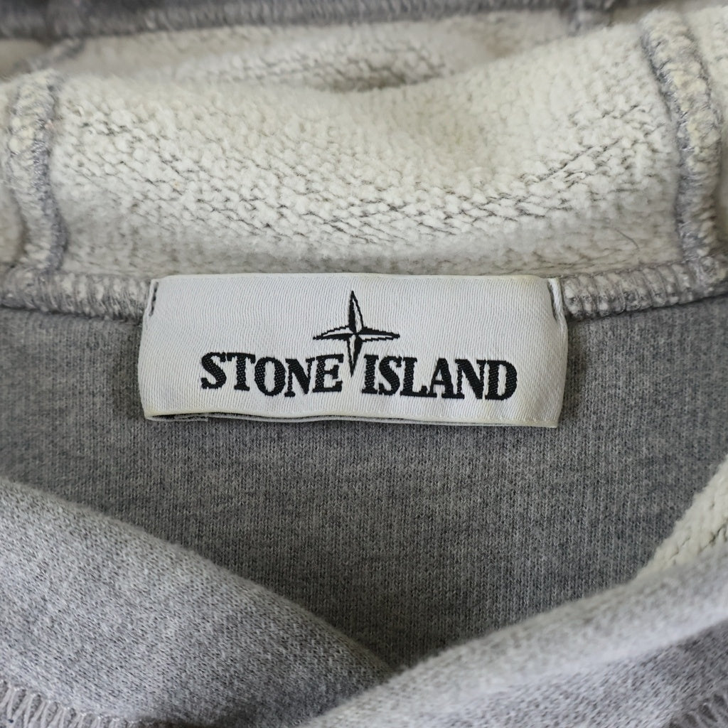STONE ISLAND(ストーンアイランド) 20AW ロゴパッチ コットン 731564120 プルオーバーパーカー グレー