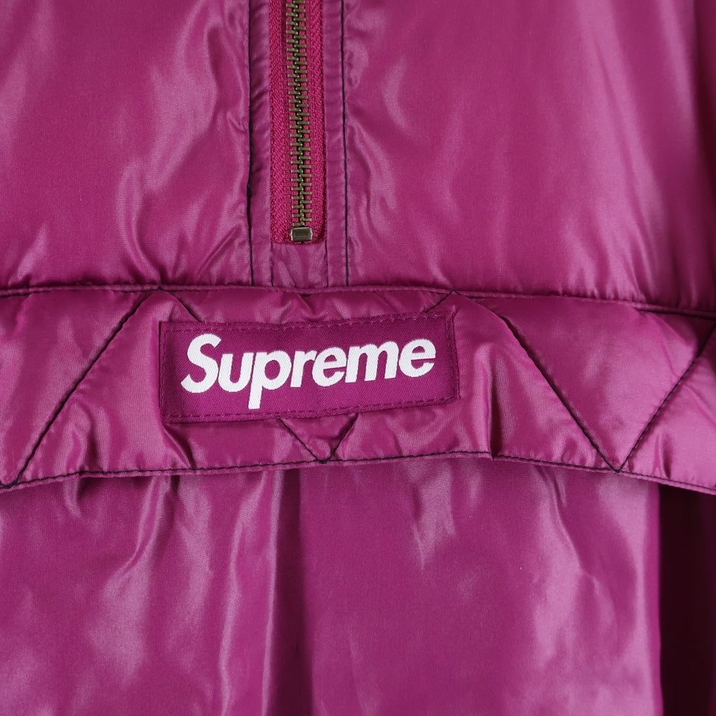 SUPREME(シュプリーム) 17AW Contrast Stitch Pullover コンストラクトステッチプルオーバー BOX LOGO ボックスロゴ ダウン プルオーバー ピンク