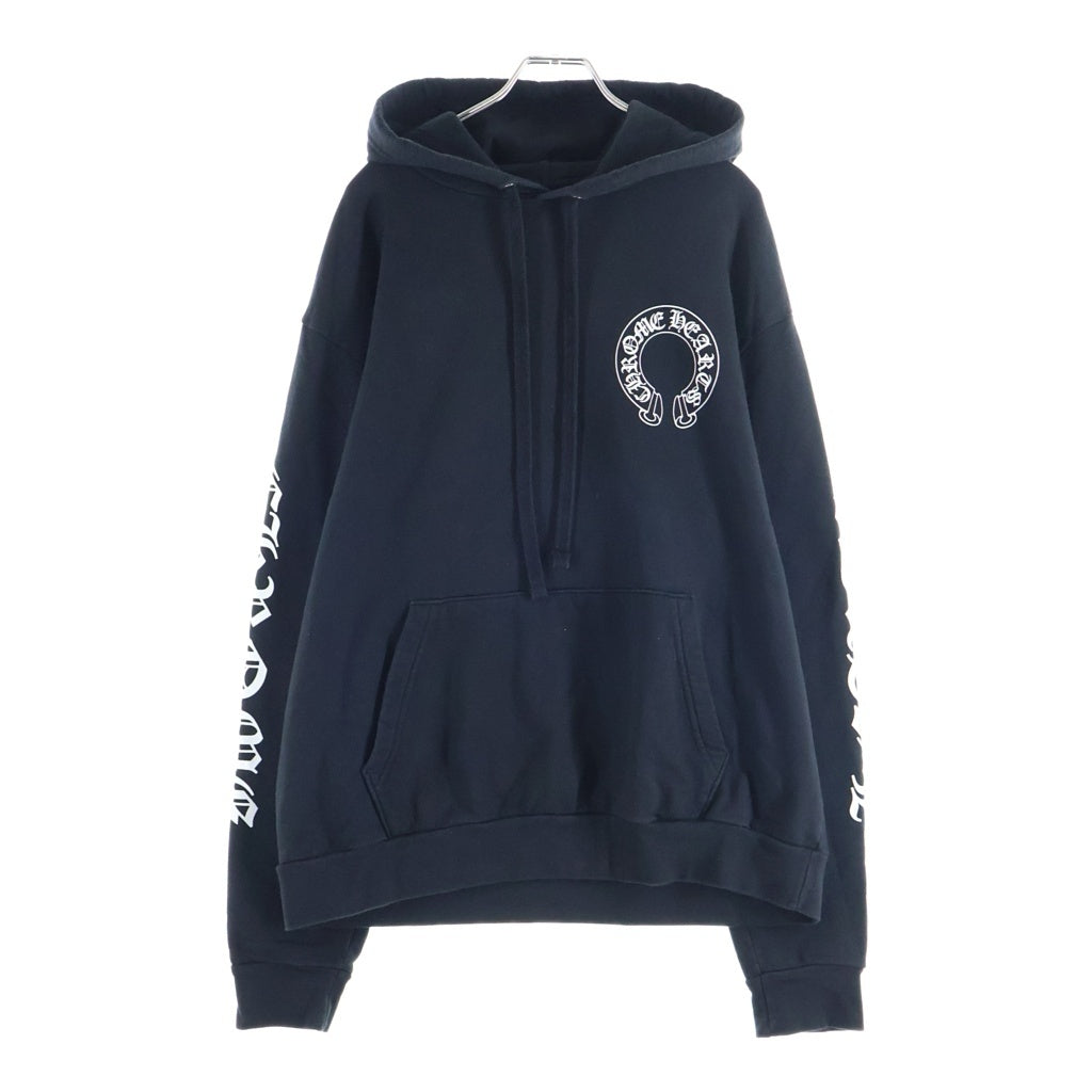 CHROME HEARTS(クロムハーツ) ×MATTY Chomper Horseshoe Hoodie マッティボーイ チョンパー ホースシューフーディ プルオーバーパーカー ブラック/レッド