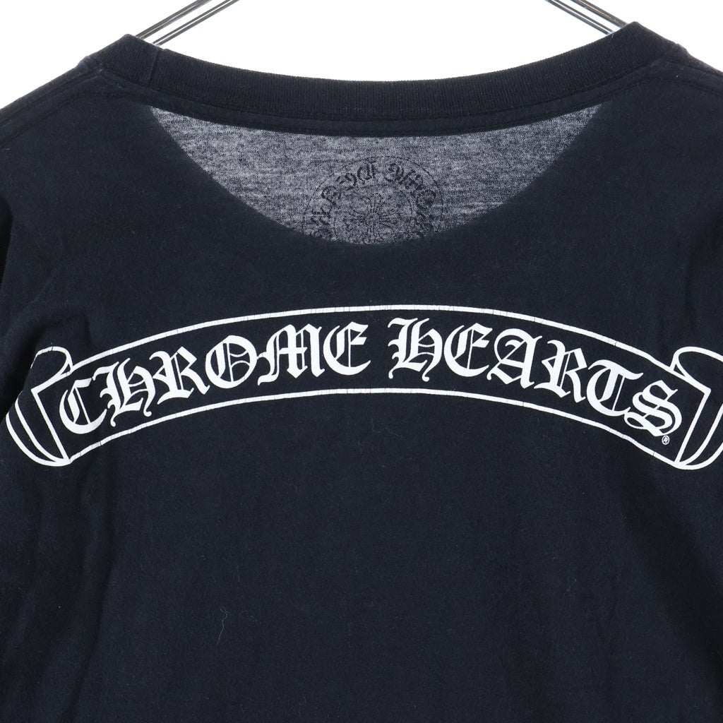 CHROME HEARTS(クロムハーツ) SCROLL LOGO L/S TEE スクロールロゴ ロングスリーブ長袖カットソー ブラック