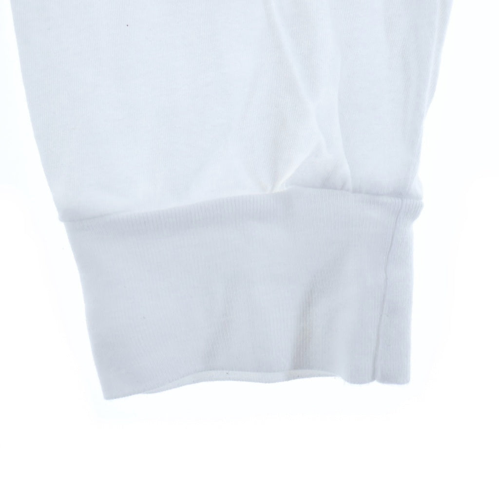 CHROME HEARTS(クロムハーツ) FLOLAL CROSS HORSESHOE L/S Tee フローラルクロス バックホースシュープリント 長袖Tシャツ ホワイト