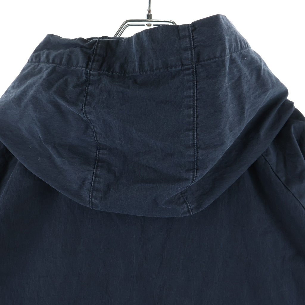 DESCENDANT(ディセンダント) MOLE HOODED LS SHIRT アノラックジャケット コットンナイロン ネイビー