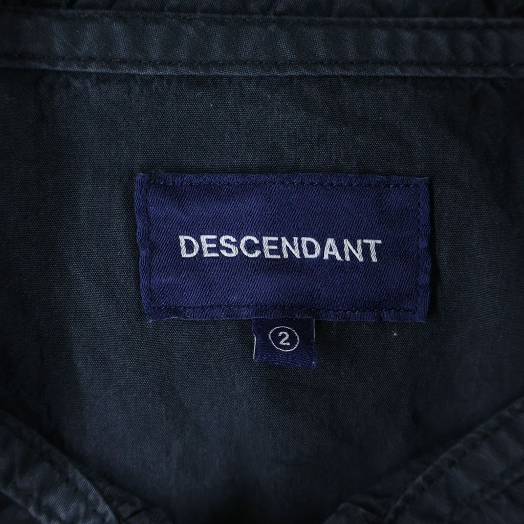 DESCENDANT(ディセンダント) MOLE HOODED LS SHIRT アノラックジャケット コットンナイロン ネイビー