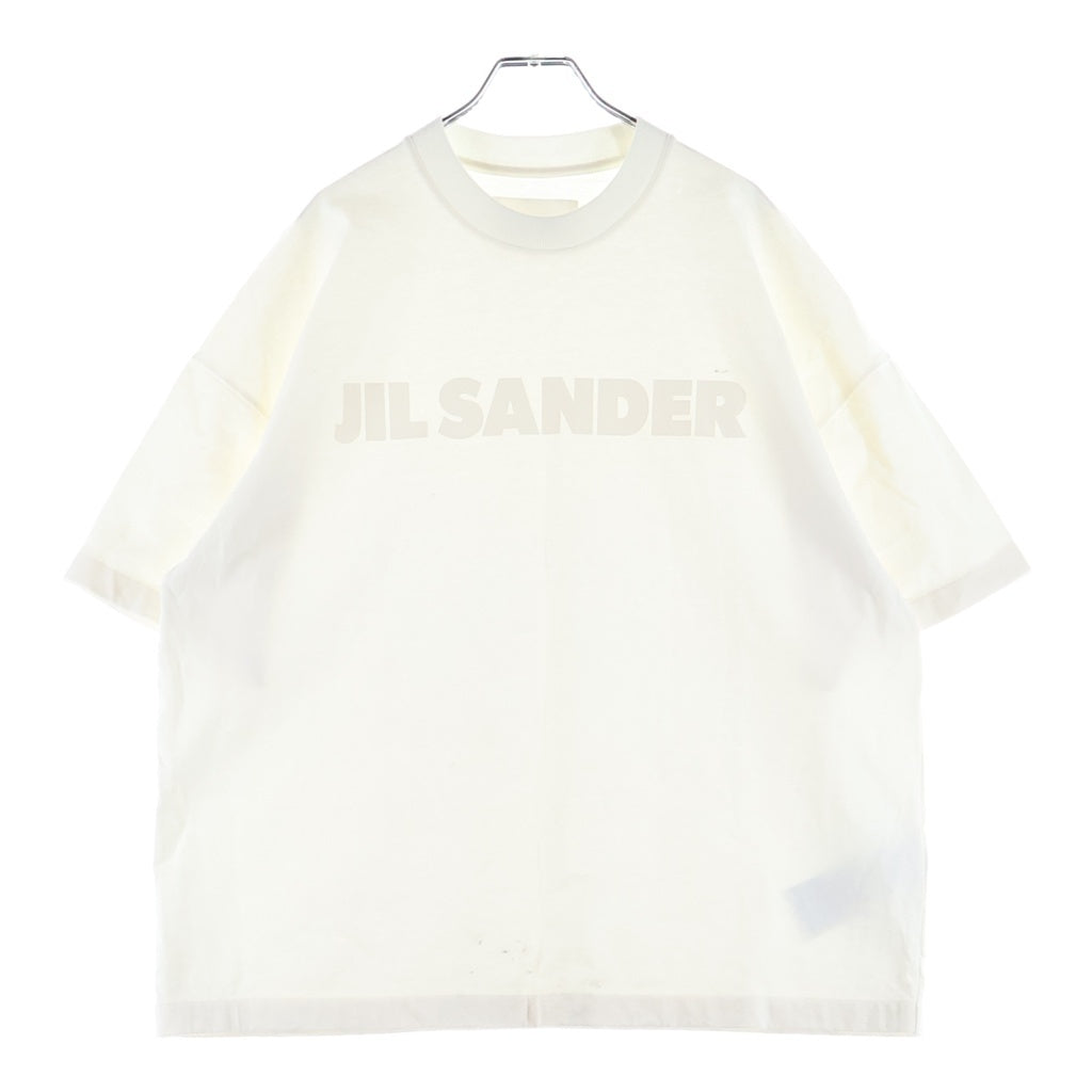 JIL SANDER(ジルサンダー) T-SHIRT CN SS STIFF LIGHTWEIGHT COTTON JERSEY オーバーサイズフィット クルーネックTシャツ ホワイト