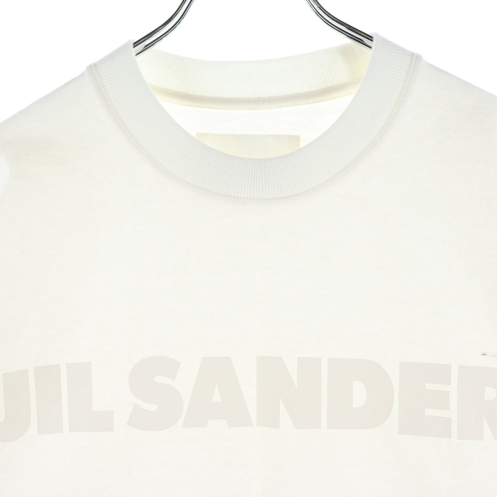 JIL SANDER(ジルサンダー) T-SHIRT CN SS STIFF LIGHTWEIGHT COTTON JERSEY オーバーサイズフィット クルーネックTシャツ ホワイト