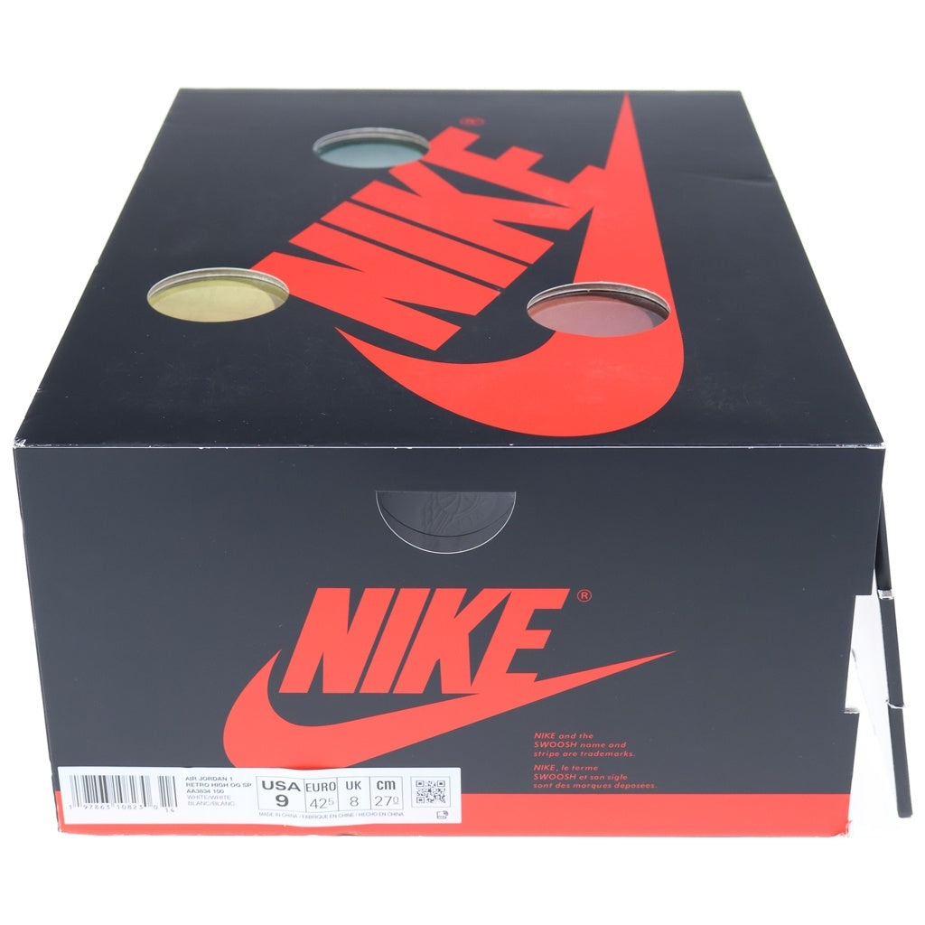NIKE(ナイキ) ×V.A.A AIR JORDAN 1 RETRO HIGH OG ALASKA エアジョーダン1 アラスカ ハイカットスニーカー ホワイト US9/27.0cm AA3834-100