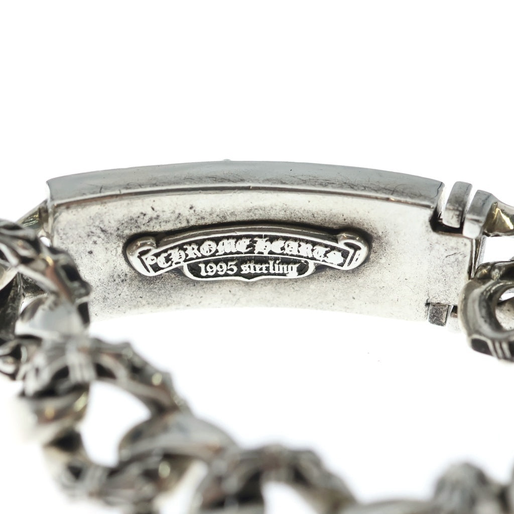 CHROME HEARTS(クロムハーツ) DGGR Heart ID ダガー ハート ファンシーリンク ブレスレット シルバー