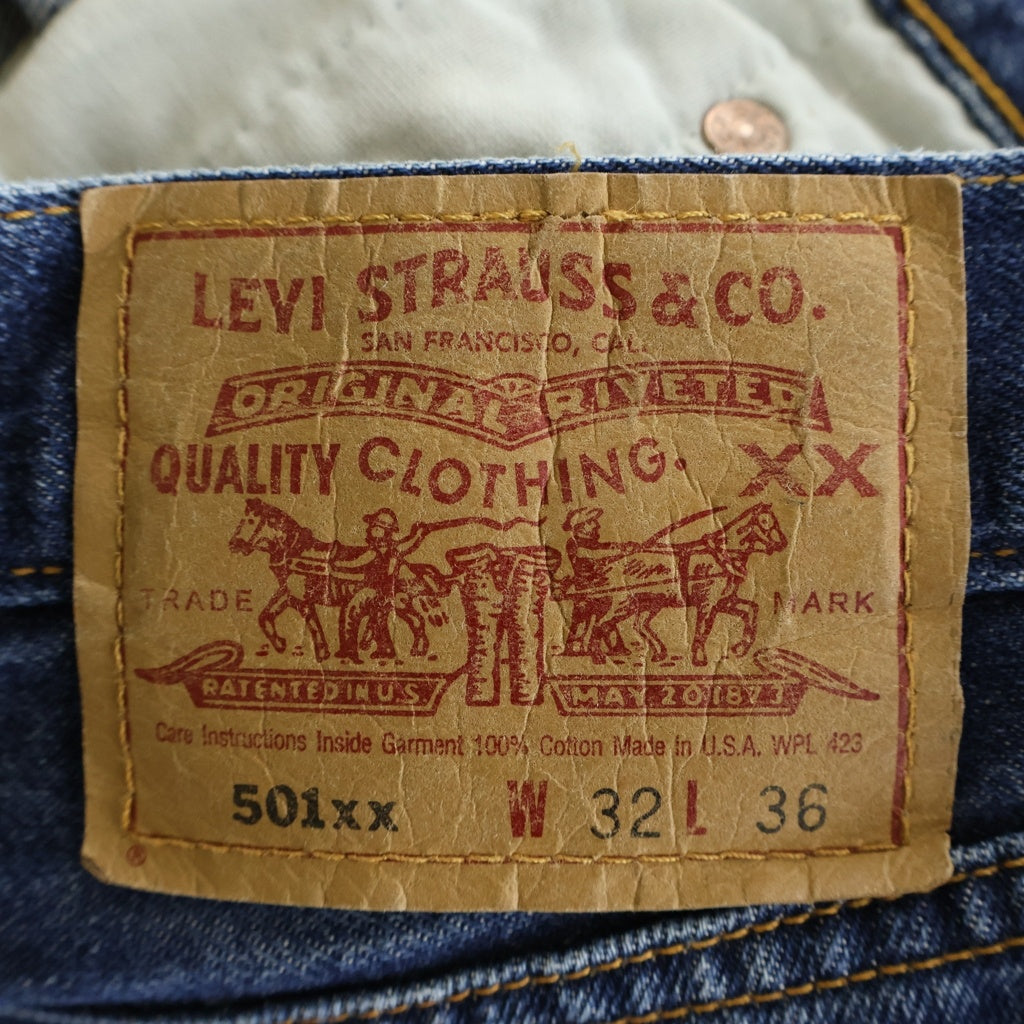 Levi's(リーバイス) 90s USA製 501 ボタン裏501 ストレートデニム インディゴ