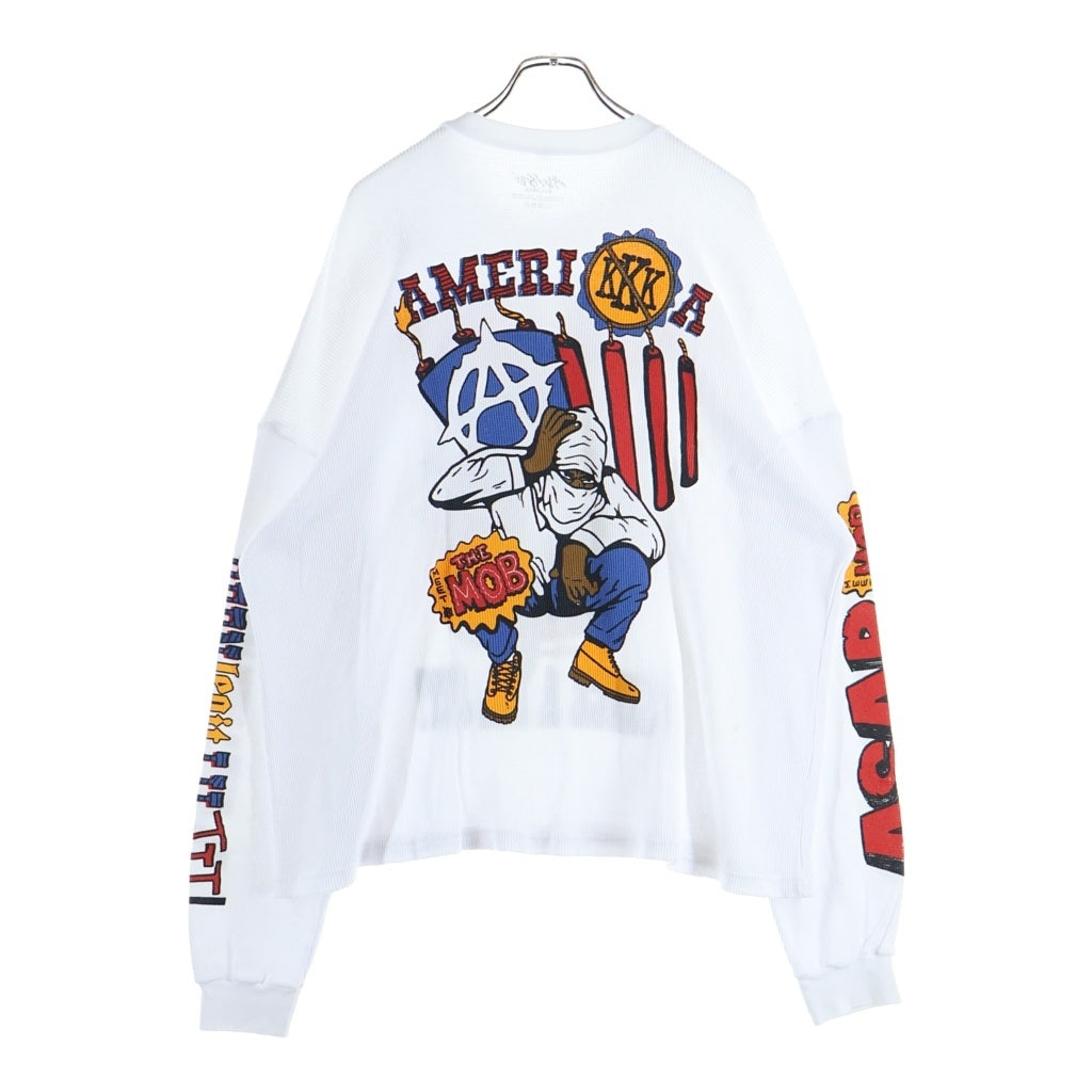 AWGE(エーダブリュージーイー) ×Complexcon 21SS Been Legit Thermal L/S Tee サーマル ロングスリーブカットソー ホワイト