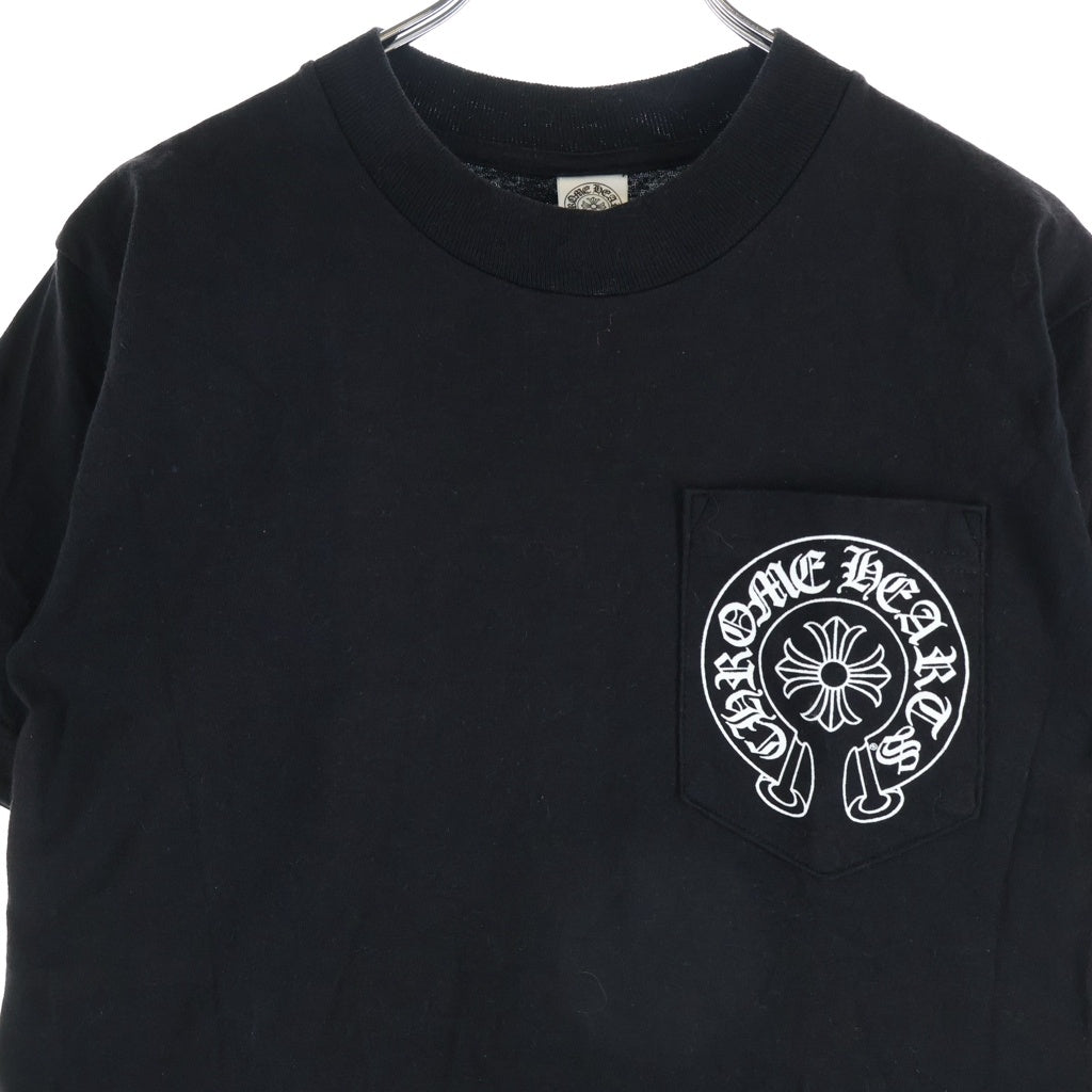 CHROME HEARTS(クロムハーツ) ホノルル限定 ホースシュープリント半袖Tシャツカットソー ブラック