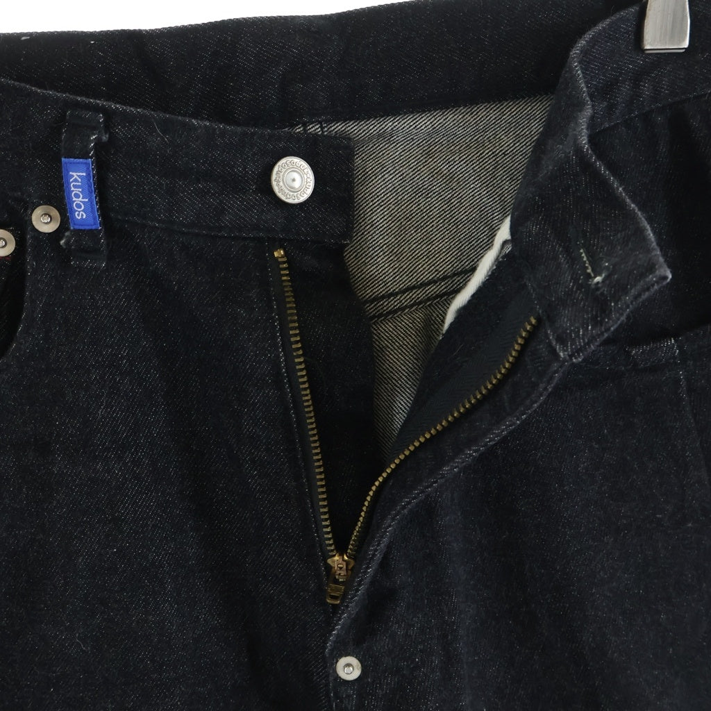 kudos(クードス) 2TONE DENIM PANTS 2トーン デニムパンツ ブラック/グレー KP22XX05