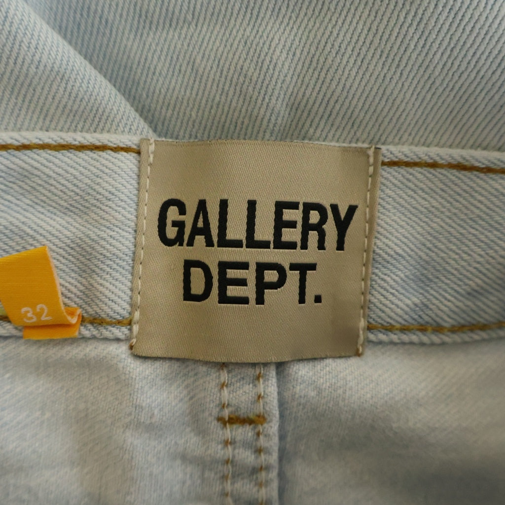 GALLERY DEPT.(ギャラリーデプト) STRAIGHT DAMAGE JEANS ストレートダメージジーンズ アイスブルー