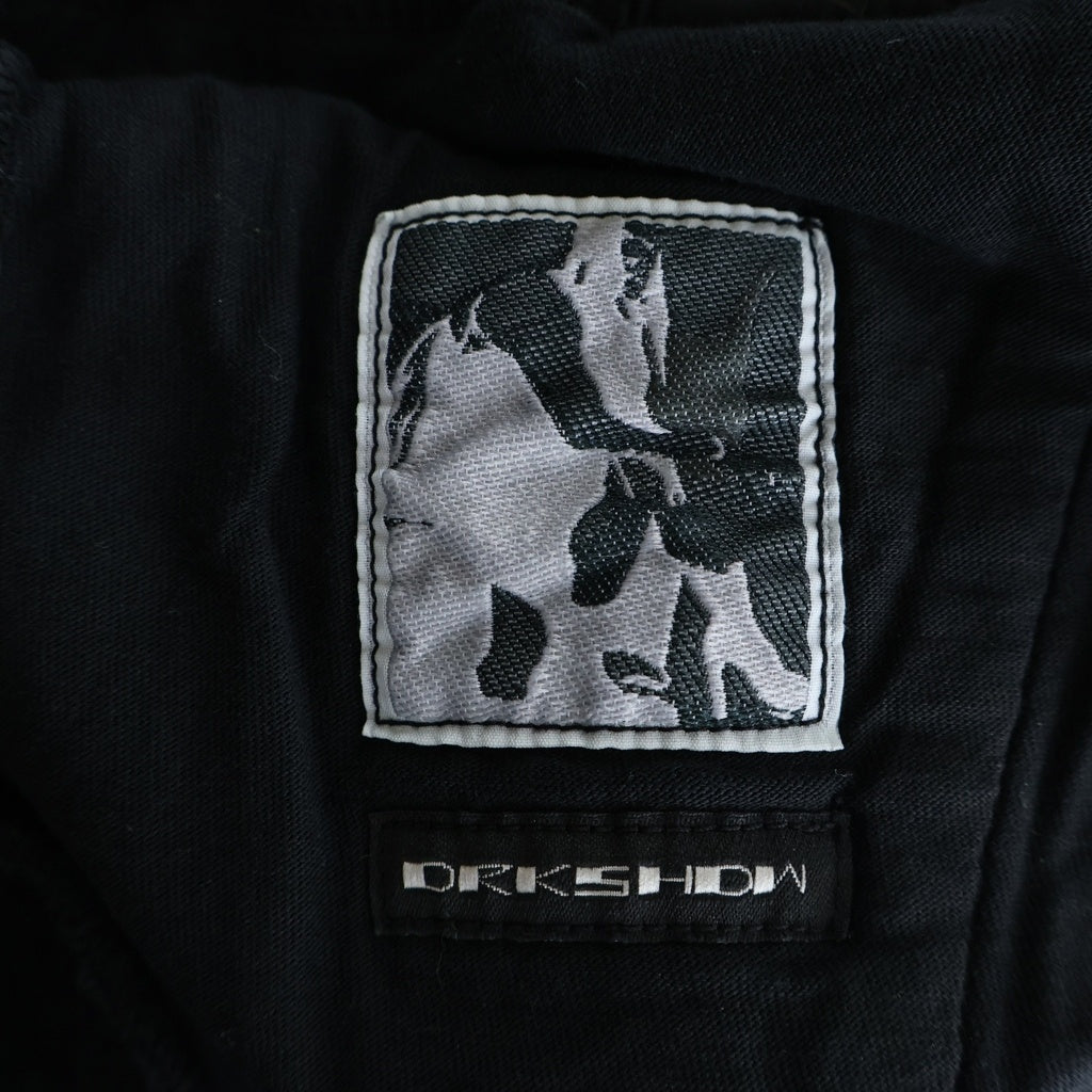 DRKSHDW(ダークシャドウ) DRAWSTRING LONG PANTS ドローストリング サルエルロングパンツ ブラック DU18F7374-F