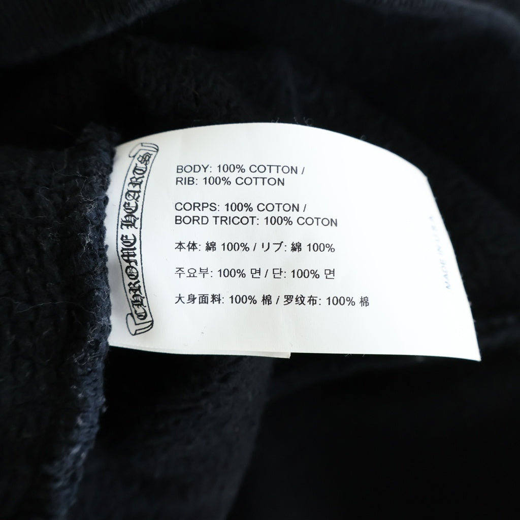 CHROME HEARTS(クロムハーツ) Y NOT SAILIN SWEAT HOODIE ワイノット セメタリークロス スウェットフーディーパーカー ブラック