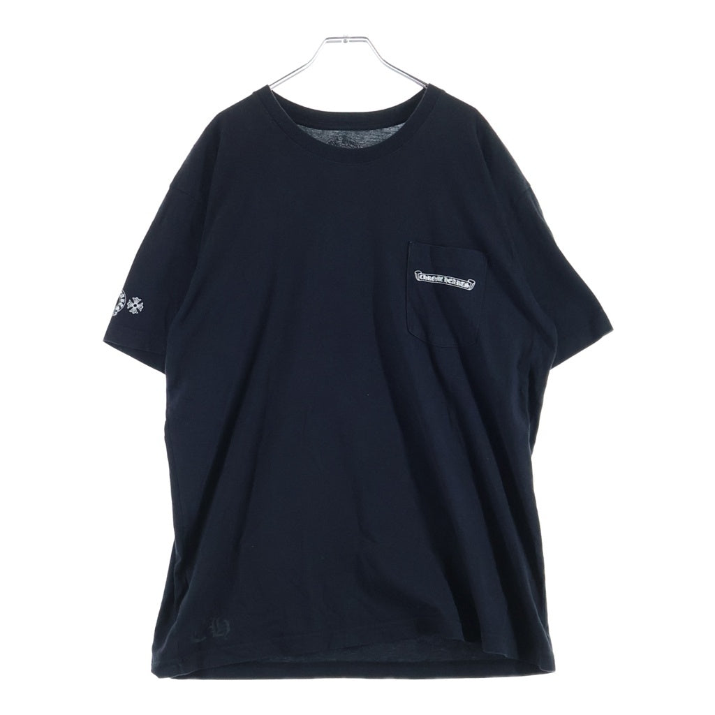 CHROME HEARTS(クロムハーツ) MLTCOL CEM CRS TEE マルチセメタリークロスプリント クルーネック半袖Tシャツ ショートスリーブカットソー ブラック