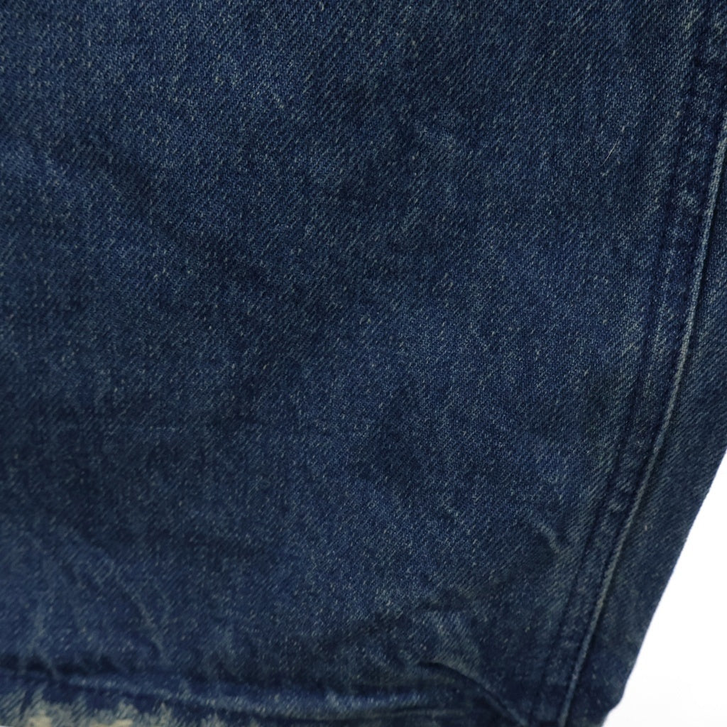 NO/FAITH STUDIOS(ノーフェイスストゥディオス) DAMAGE WIDE BUGGY JEANS ダメージワイド バギージーンズ インディゴ