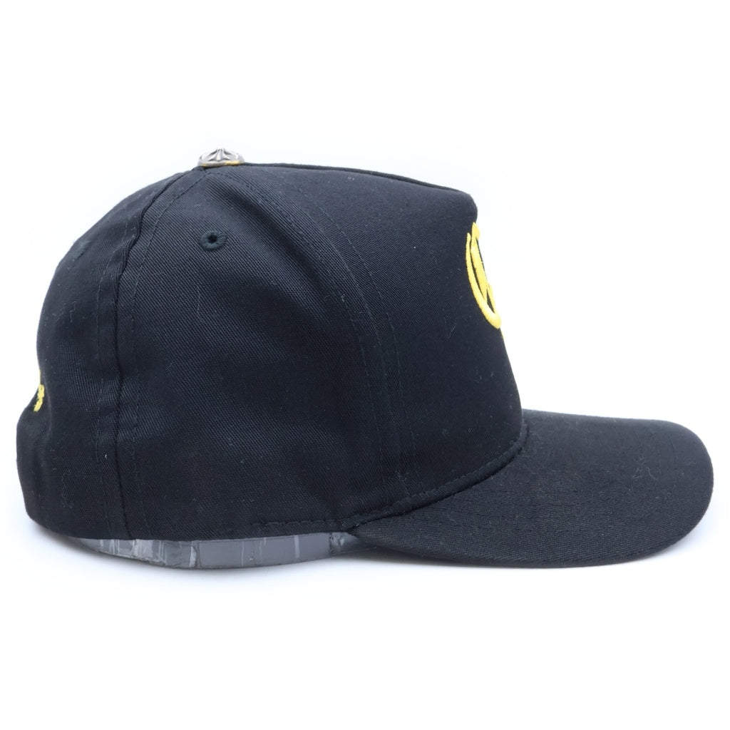 CHROME HEARTS(クロムハーツ) CH HAT CH刺繍ベースボールキャップ ブラック/イエロー
