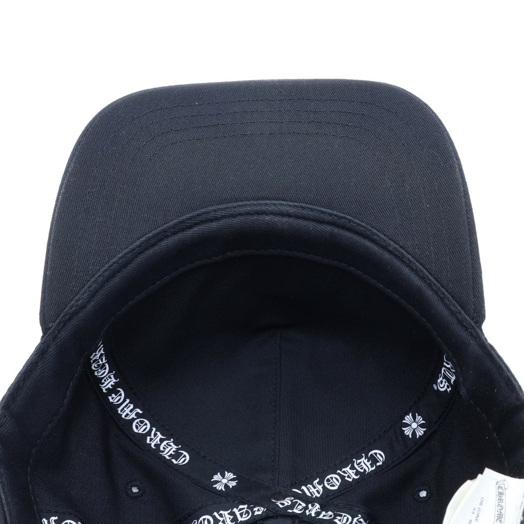 CHROME HEARTS(クロムハーツ) CH HAT CH刺繍ベースボールキャップ ブラック/イエロー