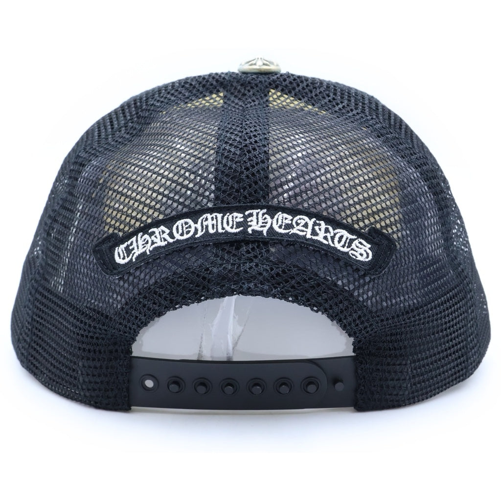 CHROME HEARTS(クロムハーツ) TRUCKER CAP トラッカーキャップ 3セメタリーレザーパッチメッシュキャップ 帽子 マルチ