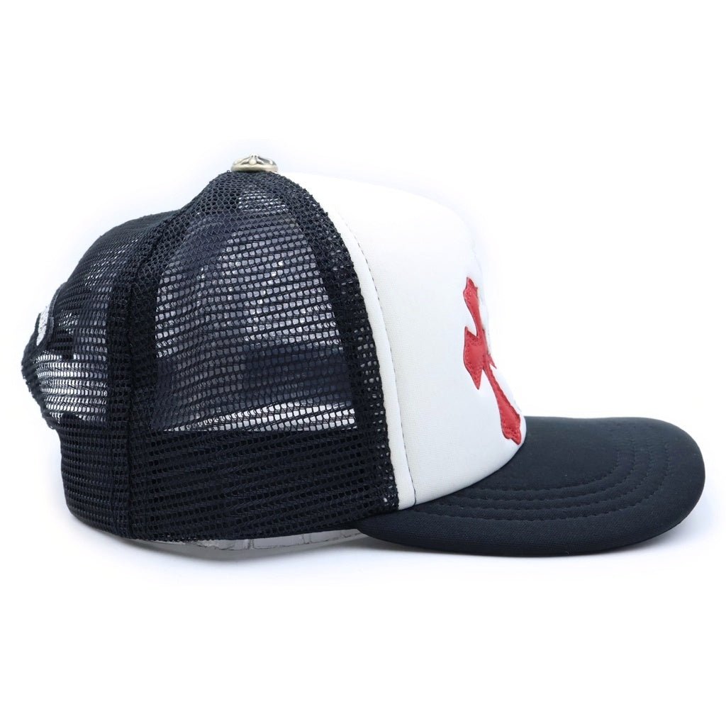 CHROME HEARTS(クロムハーツ) TRUCKER CAP トラッカーキャップ 3セメタリーレザーパッチメッシュキャップ 帽子 マルチ