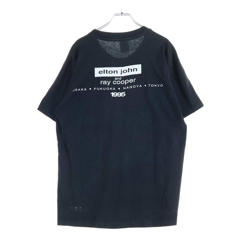 VINTAGE(ヴィンテージ) 90s ELTON JOHN エルトンジョン クルーネックTシャツ ブラック