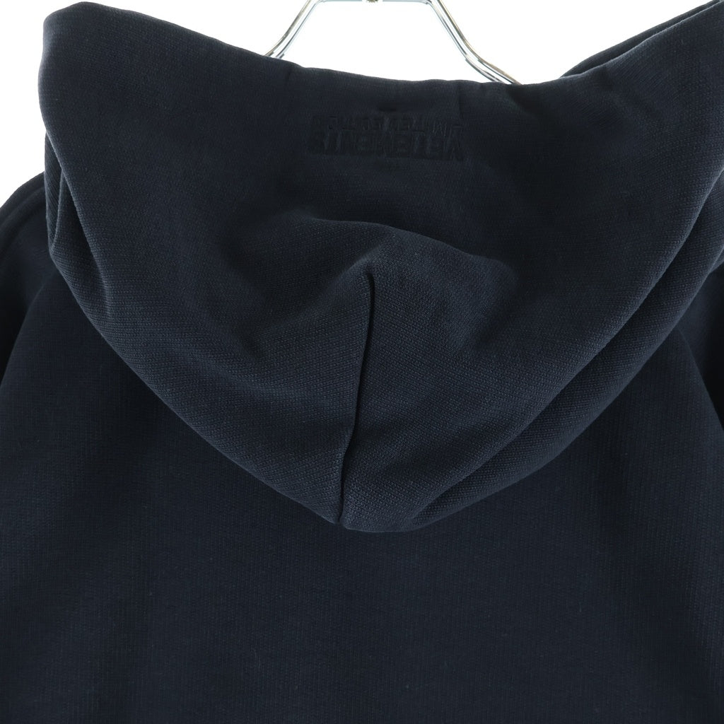 VETEMENTS(ヴェトモン) 22SS LOGO LABEL PULLOVER HOODIE ロゴレーベル プルオーバーパーカー ブラック UE52TR380X