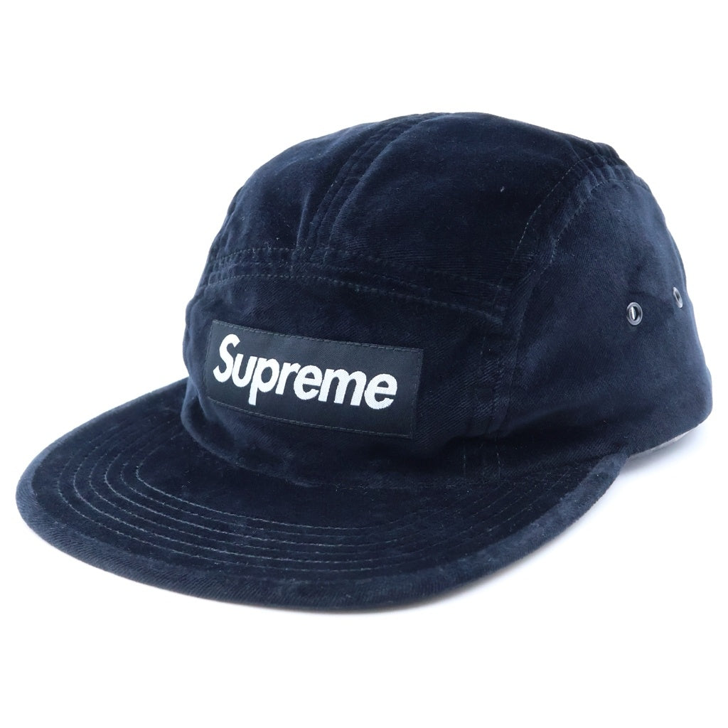 SUPREME(シュプリーム) 18AW Velvet Camp Cap BOXロゴ ベルベット