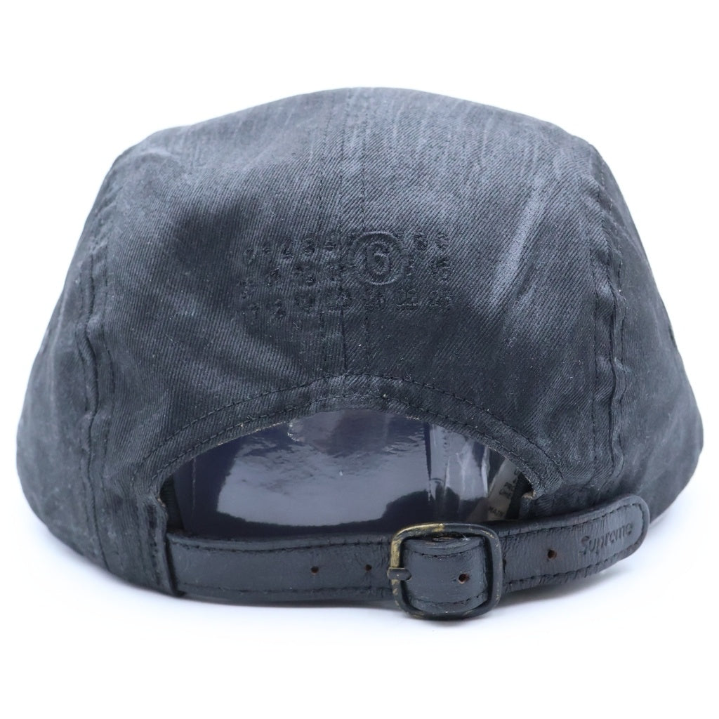 SUPREME(シュプリーム) 25SS ×MM6 Maison Margiela Painted Camp Cap ボックスロゴ ペインテッド キャンプ キャップ ブラック